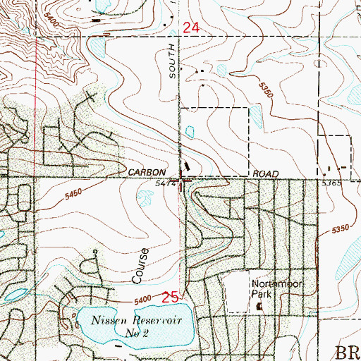 Topographic Map of Community Ditch, CO