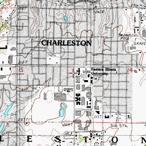 Topographic Map of Booth House, IL