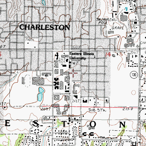 Topographic Map of Buzzard House, IL