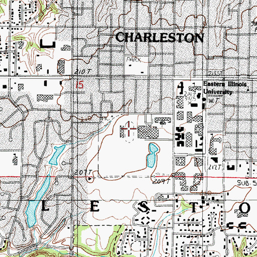 Topographic Map of O'Brien Field, IL