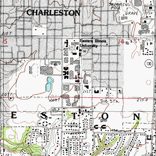 Topographic Map of Thut Greenhouse, IL