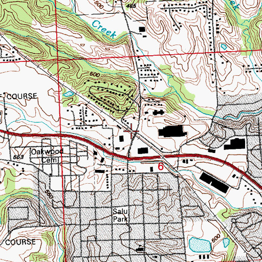 Topographic Map of Sloan, IL