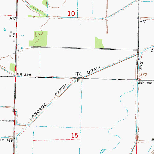 Topographic Map of Black Branch, IL