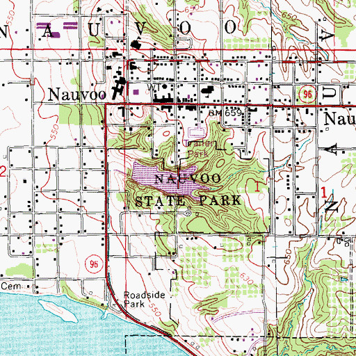 Topographic Map of Gilligans Island, IL