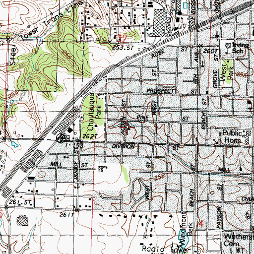 Topographic Map of Bethel Church of God, IL