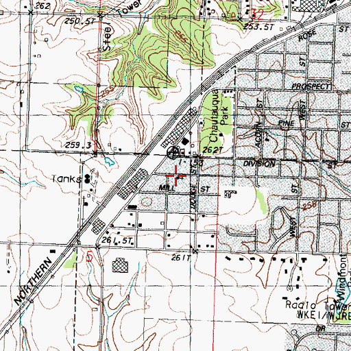 Topographic Map of Christ Deliverance Church, IL