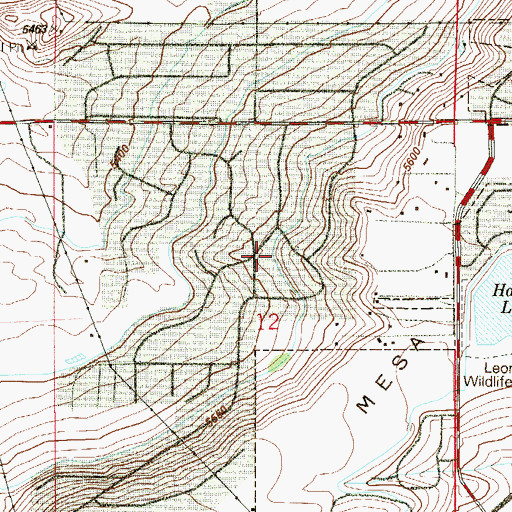 Topographic Map of Paragon Estates, CO