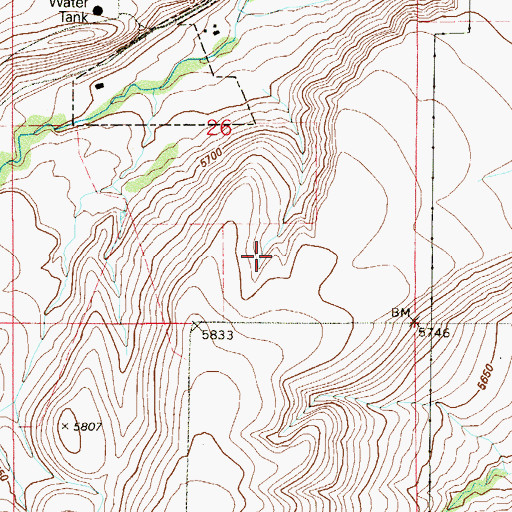 Topographic Map of Davidson Mesa, CO