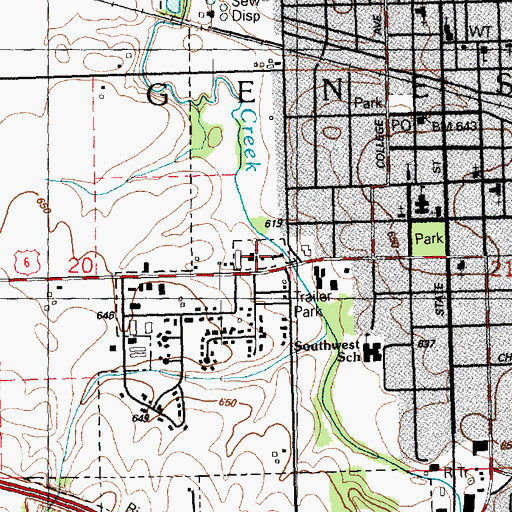 Topographic Map of Praise Assembly of God Church, IL