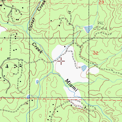 Topographic Map of Ahwahnee Country Club, CA