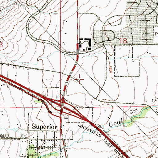 Topographic Map of Cowdrey Reservoir, CO