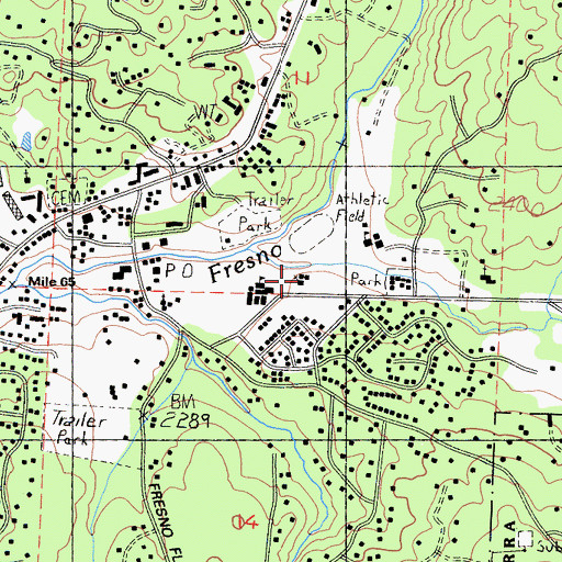 Topographic Map of Laramore-Lyman House, CA