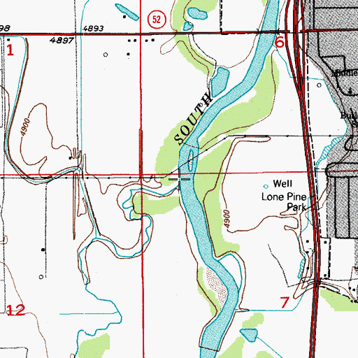 Topographic Map of Big Dry Creek, CO