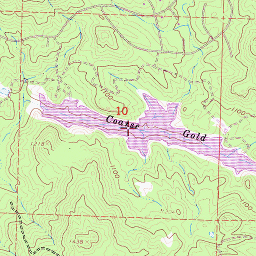 Topographic Map of Black Hawk Lake, CA