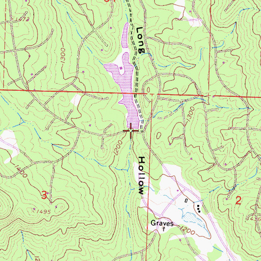 Topographic Map of Yosemite Lakes Park, CA
