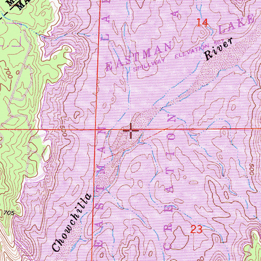 Topographic Map of Eastman Lake Recreation Area, CA