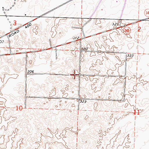 Topographic Map of Bonadelle Ranchos Five, CA
