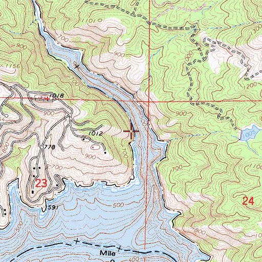 Topographic Map of Finegold Bay, CA