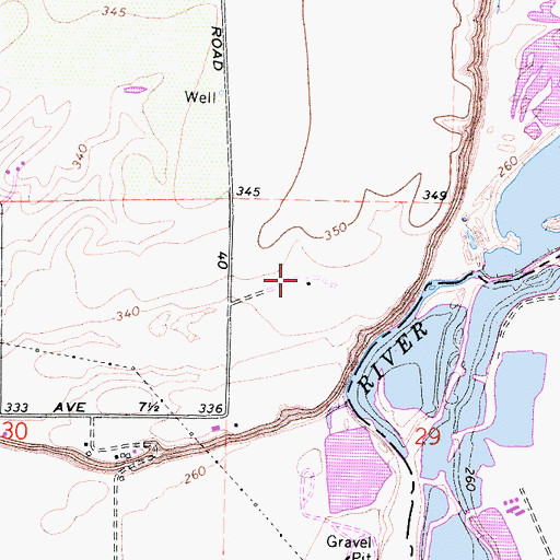 Topographic Map of San Joaquin River Estates, CA