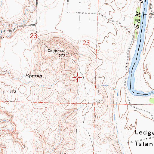 Topographic Map of Sumner Hill, CA