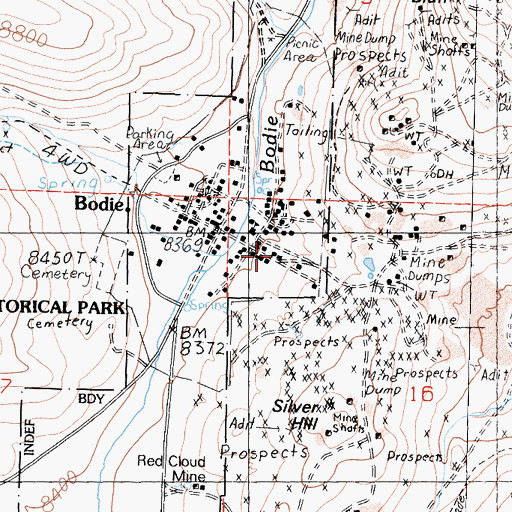 Topographic Map of Conway House, CA