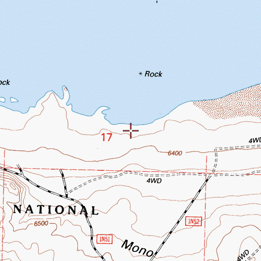 Topographic Map of Navy Beach, CA