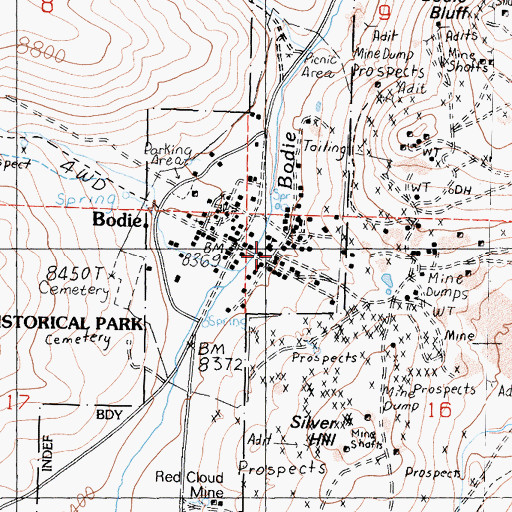 Topographic Map of Quinville House, CA