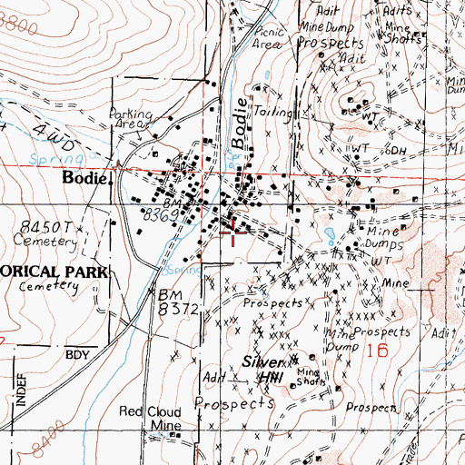 Topographic Map of Selhorn House, CA
