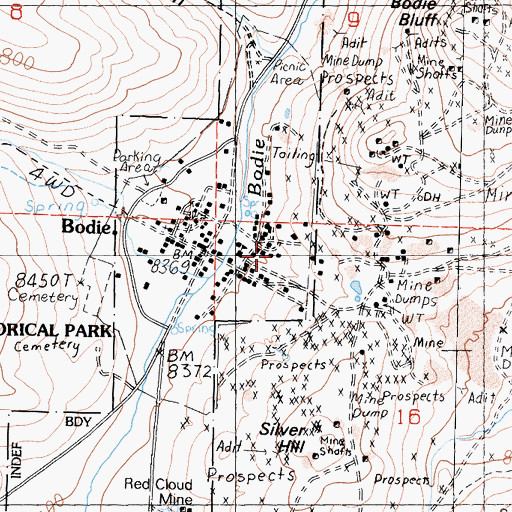 Topographic Map of Durham House, CA