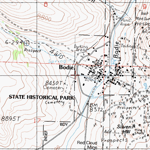 Topographic Map of Forsythe House, CA