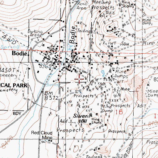 Topographic Map of McInnis House, CA
