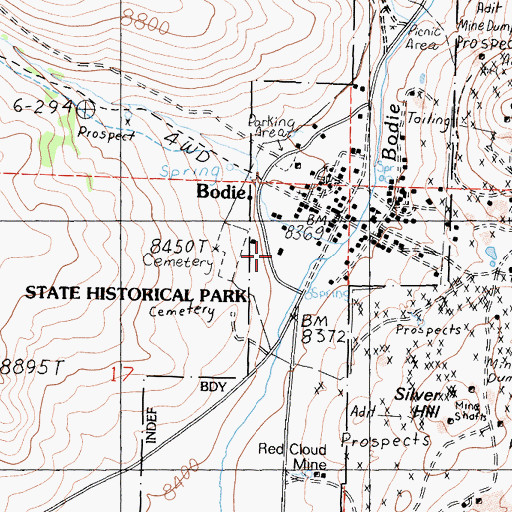 Topographic Map of Moyle House, CA