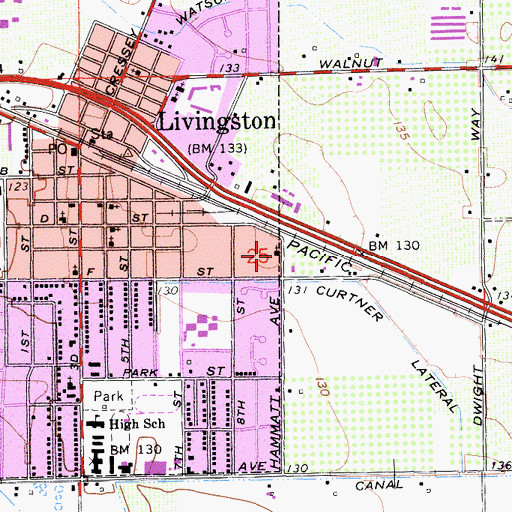 Topographic Map of Apostolic Assembly Church, CA