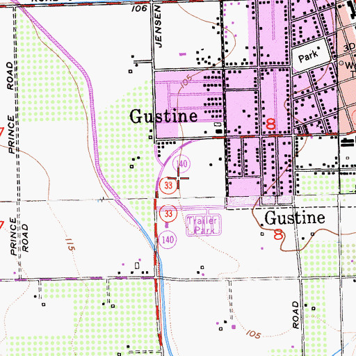 Topographic Map of Harry P Schmidt Park, CA