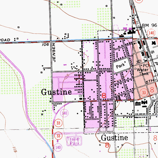 Topographic Map of Our Lady of Miracles Church, CA