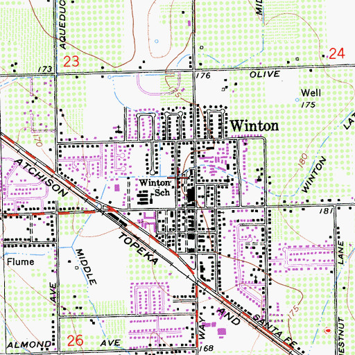 Topographic Map of Pentecostal Church of God, CA