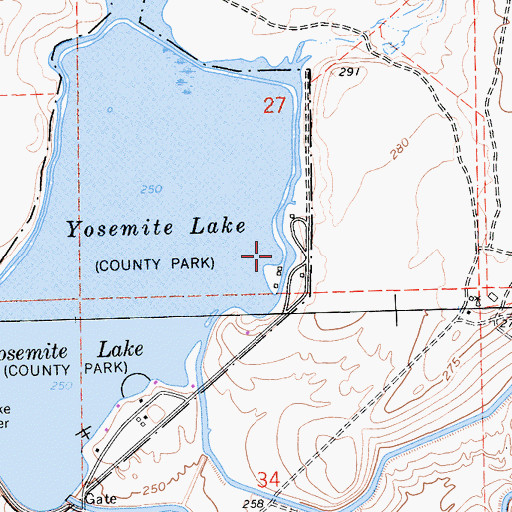 Topographic Map of Rotary Cove, CA