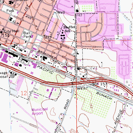 Topographic Map of Ariel Dear Found Family Church, CA