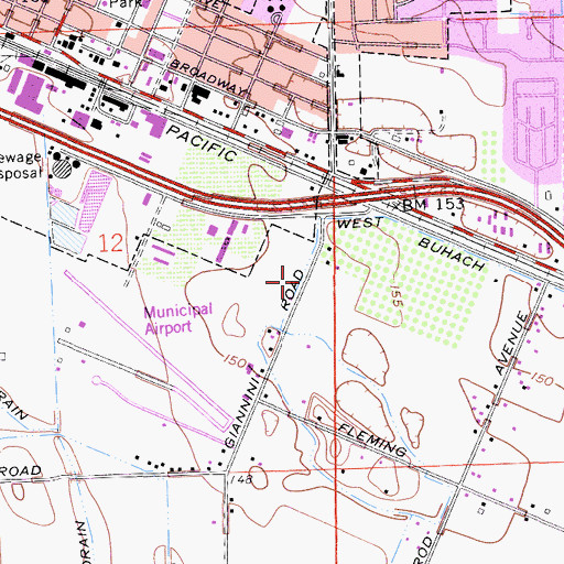 Topographic Map of Bethany Church of God in Christ, CA