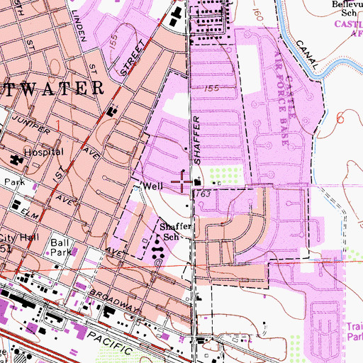 Topographic Map of Calvario Centro Cristiano, CA