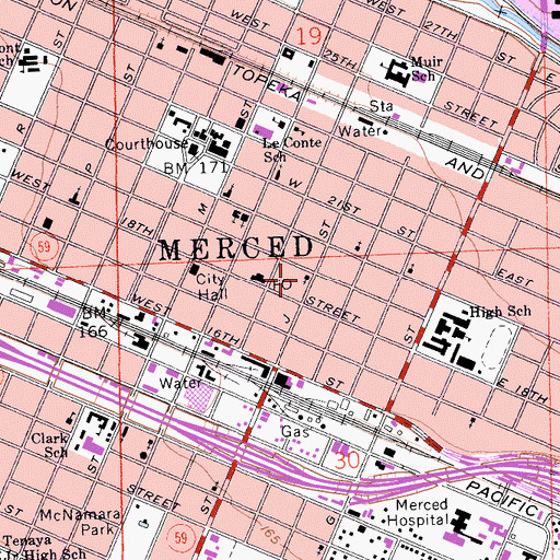 Topographic Map of Free Will Baptist Church, CA
