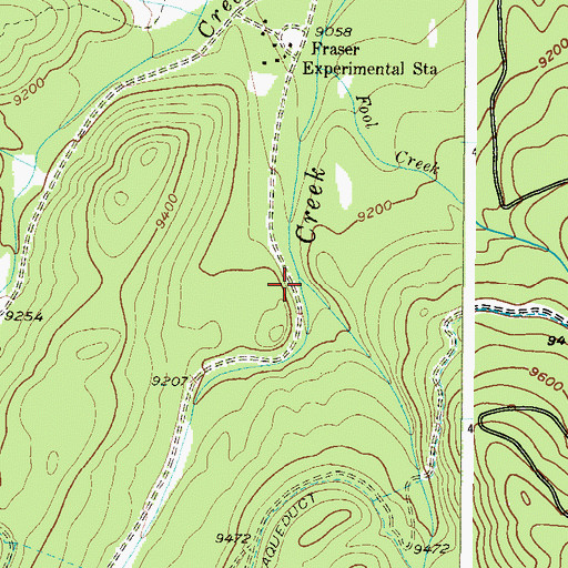 Topographic Map of East Saint Louis Creek, CO