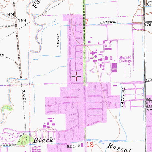 Topographic Map of Sierra Presbyterian Church, CA