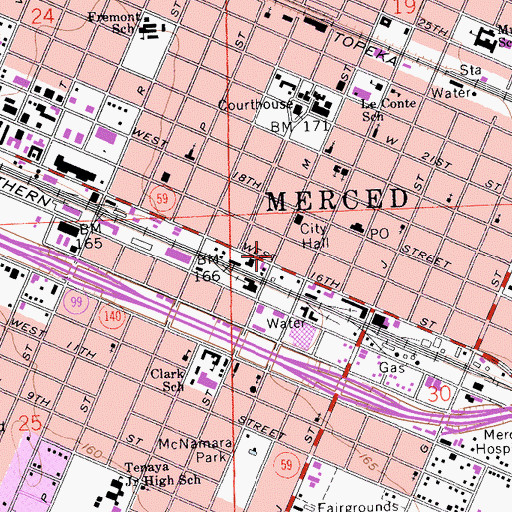Topographic Map of Mision Cristiana Pricipe de Paz, CA