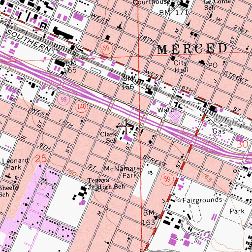 Topographic Map of New Life Assembly of God Church, CA