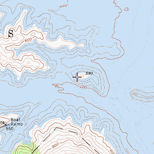 Topographic Map of Tunnel Island, CA