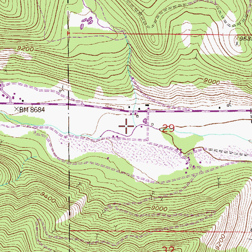 Topographic Map of Mad Creek, CO