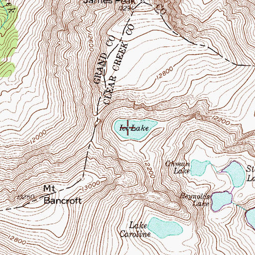Topographic Map of Ice Lake, CO