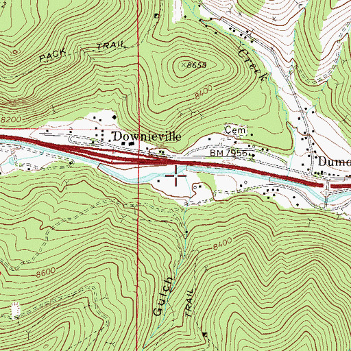 Topographic Map of Ohio Gulch, CO