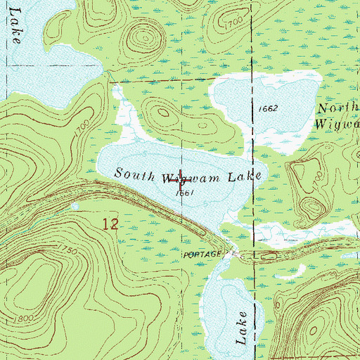 Topographic Map of South Wigwam Lake, MN
